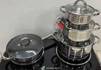 Набір посуду з нержавіючої сталі каструлі та сковорода 8... Объявления Bazarok.ua