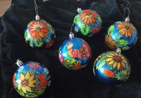 Новорічні ялинкові кульки з ручним розписом... Оголошення Bazarok.ua