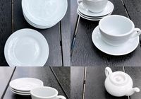 Белая посуда helfer для кофейни/кафе/ресторана чайный набор десертные тарелки... Объявления Bazarok.ua