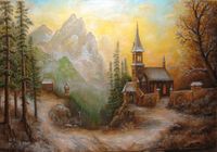 церковь в горах картина... Оголошення Bazarok.ua