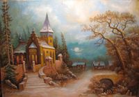 зимняя церковь картина... Оголошення Bazarok.ua