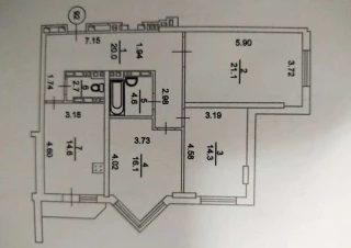 Квартира 3-кімн. оренда Киев, Дарницкий &ndash; 98 м&sup2;... Оголошення Bazarok.ua