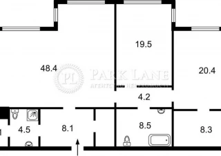 Квартира 3-кімн. продаж Киев, Печерский &ndash; 126 м&sup2;... Оголошення Bazarok.ua