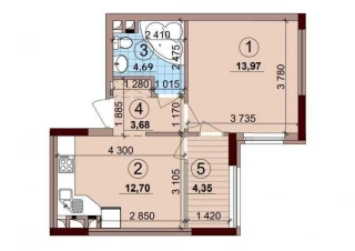Квартира 1-кімн. продаж Киев, Подольский &ndash; 39 м&sup2;... Оголошення Bazarok.ua