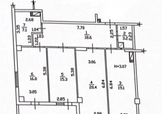 Квартира 3-кімн. продаж Харьков, Шевченковский &ndash; 107 м&sup2;... Оголошення Bazarok.ua