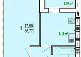 Квартира 1-кімн. продаж Харьков, Киевский &ndash; 37 м&sup2;... Оголошення Bazarok.ua